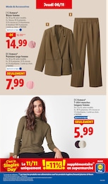 Prix et réduction Veste Femme dans le prospectus Lidl en cours Offre Veste Femme dans le catalogue Lidl du moment à la page 59