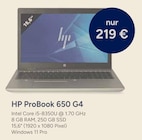 ProBook 650 G4 im Angebot bei GLOBUS in Bruchsal ProBook 650 G4 Angebote von HP bei GLOBUS Bruchsal für 219,00 €