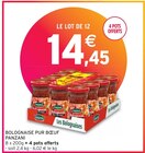 Promo BOLOGNAISE PUR BŒUF à 14,45 € dans le catalogue Intermarché à Bonnat