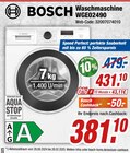 Aktuelles Waschmaschine WGE02490 Angebot bei expert in Hanau (Brüder-Grimm-Stadt) ab 381,10 €