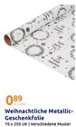 Weihnachtliche Metallic-Geschenkfolie für 0,89 € bei Action im Angebot Weihnachtliche Metallic-Geschenkfolie im aktuellen Action Prospekt