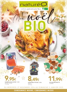 Prospectus NaturéO en cours, "Mon noël BIO", page 1 sur 24