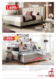Boxspringbett im XXXLutz Möbelhäuser Prospekt Betten Spezial auf S. 5