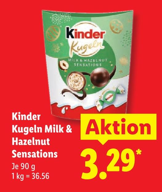 Kugeln Milk & Hazelnut Sensations