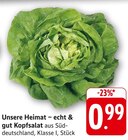 Kopfsalat im Angebot bei EDEKA in Freiburg Kopfsalat Angebote von Unsere Heimat – echt & gut bei EDEKA Freiburg für 0,99 €