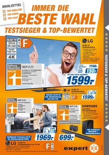 Fernseher im expert Prospekt "Top Angebote" mit 16 Seiten (Straubing)