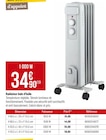 Radiateur bain d’huile en promo chez Bricorama Boulogne-Billancourt à 34,90 €