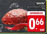 Spareribs im EDEKA Prospekt Spareribs von im aktuellen EDEKA Prospekt für 0,66 €
