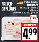 EDEKA Biebertal - Hähnchen Angebot im Prospekt Hähnchen bei EDEKA im Biebertal Prospekt für 4,99 €