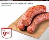Hausmacher Bratwurst im Saitling im Angebot bei GLOBUS in Willich Hausmacher Bratwurst im Saitling Angebote von Globus bei GLOBUS Willich für 9,90 €
