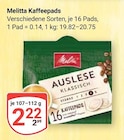 Aktuelles Kaffeepads Auslese Klassisch Angebot bei GLOBUS in Erfurt ab 2,22 €