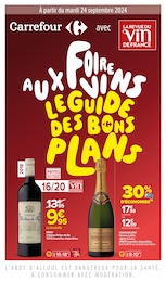 Catalogue Supermarchés Carrefour en cours à Paris et alentours, FOIRE AUX VINS LE GUIDE DES BONS PLANS, 56 pages, 24/09/2024 - 07/10/2024