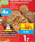 Weltmeister-, Sonnenblumen- oder Kürbiskernbrötchen bei Netto Marken-Discount im Prospekt "" für 1,00 €