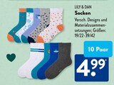 Socken im ALDI SÜD Prospekt Socken von Lily & Dan im aktuellen ALDI SÜD Prospekt für 4,99 €