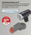 LED-Batterieleuchten-Set Angebote bei V-Markt Regensburg für 9,99 €