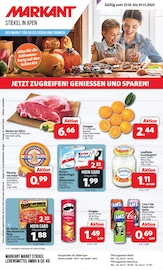 Markant Nordwest Supermarkt Prospekt der aktuellen Woche mit 16 Seiten, gültig von 27.10.2025 bis 01.11.2025, in Detern und Umgebung Aktueller Markant Nordwest Supermarkt Prospekt in Detern und Umgebung, "DER MARKT FÜR GUTES ESSEN UND TRINKEN" mit 16 Seiten, 27.10.2025 - 01.11.2025