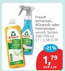 Universal-, Allzweck- oder Fettreiniger von Frosch für 1,79 € bei budni im Angebot Universal-, Allzweck- oder Fettreiniger von Frosch im aktuellen budni Prospekt