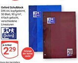 Schulblock Angebote von Oxford bei GLOBUS Hoyerswerda für 2,29 €