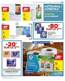 Prix et réduction Essuie-Tout dans le prospectus Carrefour Market en cours Offre Essuie-Tout dans le catalogue Carrefour Market du moment à la page 43