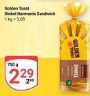 Dinkel Harmonie Sandwich im Angebot bei GLOBUS in Krefeld Dinkel Harmonie Sandwich Angebote von Golden Toast bei GLOBUS Krefeld für 2,29 €