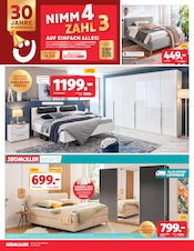 Boxspringbett im Segmüller Prospekt in Nürnberg Aktueller Segmüller Prospekt mit Boxspringbett, "Zum Glück gibt’s Segmüller - Nimm 4 zahl 3", Seite 4