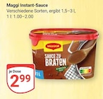 Instant-Sauce von Maggi für 2,99 € bei GLOBUS im Angebot Instant-Sauce von Maggi im aktuellen GLOBUS Prospekt
