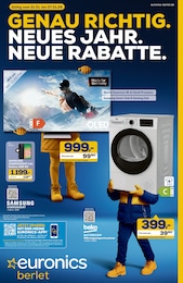 EURONICS Prospekt für Bergkamen: "GENAU RICHTIG. NEUES JAHR. NEUE RABATTE.", 8 Seiten, 01.01.2026 - 07.01.2026