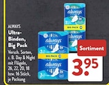 Ultra-Binden, Big Pack von ALWAYS im aktuellen ALDI SÜD Prospekt für 3,95 €