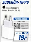 Schnellladegerät Power Adapter (20 W) Angebote von Apple bei expert Bad Oeynhausen für 19,00 €