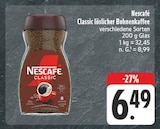 Aktuelles Classic löslicher Bohnenkaffee Angebot bei EDEKA in Nürnberg ab 6,49 €
