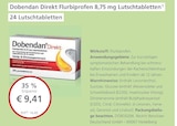 LINDA Premiumapotheke Nördlingen - Dobendan Direkt Flurbiprofen 8,75 mg Lutschtabletten Angebot im Prospekt Dobendan Direkt Flurbiprofen 8,75 mg Lutschtabletten bei LINDA Premiumapotheke im Nördlingen Prospekt für 8,90 €