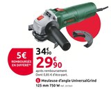 Mr.Bricolage Pessines - Promo Meuleuse d’angle UniversalGrind 125 mm 750 W Promo Meuleuse d’angle UniversalGrind 125 mm 750 W à 29,90 € dans le catalogue Mr.Bricolage à Pessines