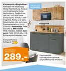 Küchenzeile "Single One" im aktuellen Segmüller Prospekt für 289,00 €