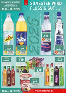 Spirituosen im Finkbeiner Prospekt "Weihnachten & Silvester" mit 10 Seiten (Ulm)