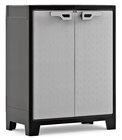 Armoire basse en resine - Gris et noir - 100x80x44cm - Brico Cash à Nanterre Armoire basse en resine - Gris et noir - 100x80x44cm en promo chez Brico Cash Nanterre à 75,90 €