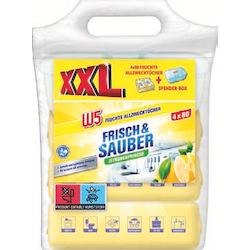 Feuchte Allzwecktücher XXL Frisch & Sauber Zitronenfrisch
