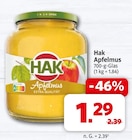 Apfelmus im Angebot bei Markant Nordwest in Hemer Apfelmus Angebote von Hak bei Markant Nordwest Hemer für 1,29 €