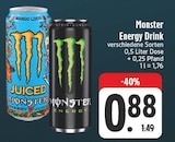 Energy Drink Angebote von Monster bei EDEKA Amberg für 0,88 €