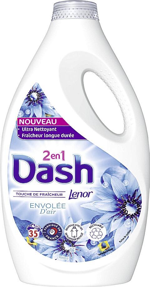 Promo Dash lessive liquide 2 en 1 touche de fraîcheur lenor