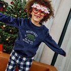 Ensemble pyjama effet polaire pantalon bleu garçon en promo chez La Halle Ensemble pyjama effet polaire pantalon bleu garçon dans le catalogue La Halle