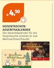 HOSENTASCHEN-ADVENTSKALENDER Angebote bei Müller Detmold für 4,50 €