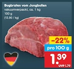 Bugbraten vom Jungbullen Angebote bei Netto Marken-Discount Hamburg für 1,39 €