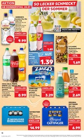 Coca Cola im Kaufland Prospekt in Wolfsburg Aktueller Kaufland Prospekt mit Coca Cola, "Aktuelle Angebote", Seite 14
