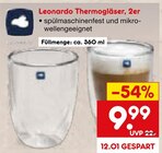 Thermogläser, 2er Angebote von Leonardo bei Netto Marken-Discount Mainz für 9,99 €