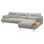 Aktuelles 3er-Sofa mit Récamiere, rechts Lejde/hellgrau Metall Lejde hellgrau Angebot bei IKEA in Wuppertal ab 1.029,00 €