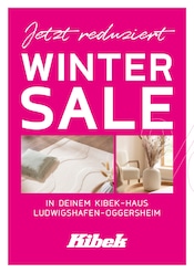 Aktueller Kibek Möbel & Einrichtung Prospekt in Schifferstadt und Umgebung, "WINTER SALE" mit 21 Seiten, 01.01.2026 - 09.01.2026