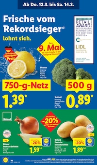 Zitronen im Lidl Prospekt "LIDL LOHNT SICH" mit 68 Seiten (Bochum)