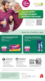 mea - meine apotheke Apotheken Prospekt der aktuellen Woche mit 4 Seiten, gültig von 01.04.2026 bis 30.04.2026, in Hildrizhausen und Umgebung Aktueller mea - meine apotheke Apotheken Prospekt in Hildrizhausen und Umgebung, "Unsere April-Angebote" mit 4 Seiten, 01.04.2026 - 30.04.2026