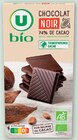 Chocolat Noir 74% - U BIO en promo chez U Express Ajaccio à 1,30 €