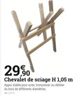 Chevalet de sciage H 1,05 m en promo chez Espace Emeraude Bergerac à 29,90 €